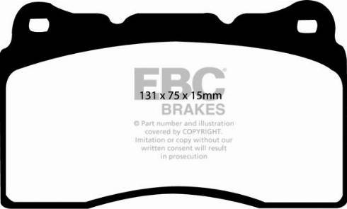 EBC Brakes DP91210 - Bremžu uzliku kompl., Disku bremzes adetalas.lv