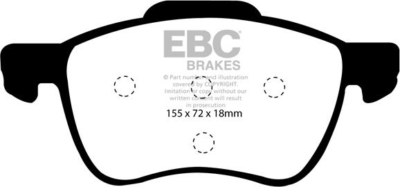 EBC Brakes DP1229 - Bremžu uzliku kompl., Disku bremzes adetalas.lv