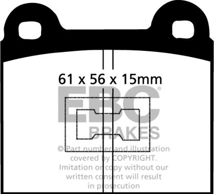 EBC Brakes DP174 - Bremžu uzliku kompl., Disku bremzes adetalas.lv