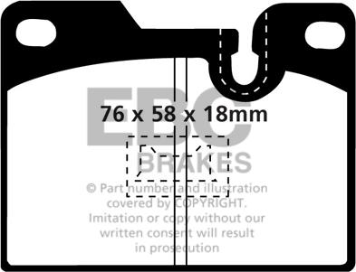 EBC Brakes DP346 - Bremžu uzliku kompl., Disku bremzes adetalas.lv