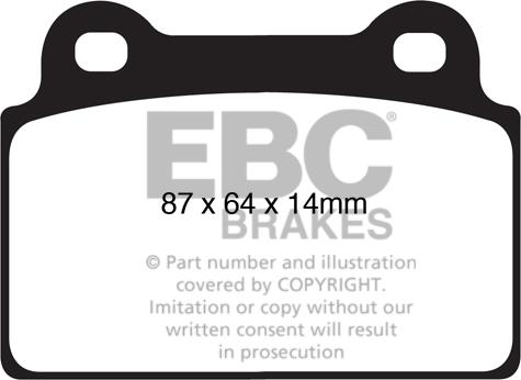 EBC Brakes DP31985C - Bremžu uzliku kompl., Disku bremzes adetalas.lv