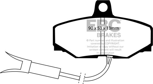 EBC Brakes DP3757/2C - Bremžu uzliku kompl., Disku bremzes adetalas.lv