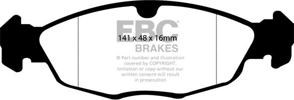 EBC Brakes DP2940 - Bremžu uzliku kompl., Disku bremzes adetalas.lv