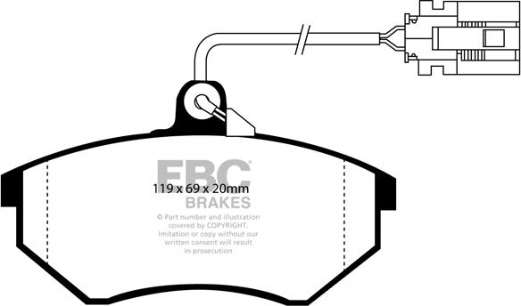 EBC Brakes DP2981 - Bremžu uzliku kompl., Disku bremzes adetalas.lv