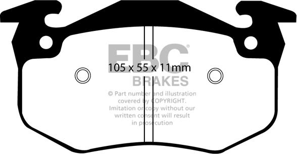 EBC Brakes DP2983 - Bremžu uzliku kompl., Disku bremzes adetalas.lv