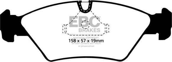 EBC Brakes DP2414 - Bremžu uzliku kompl., Disku bremzes adetalas.lv