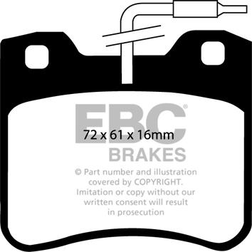 EBC Brakes DP2656 - Bremžu uzliku kompl., Disku bremzes adetalas.lv