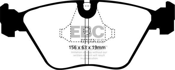 EBC Brakes DP8689RP1 - Augstas veiktspējas bremžu uzliku komplekts adetalas.lv