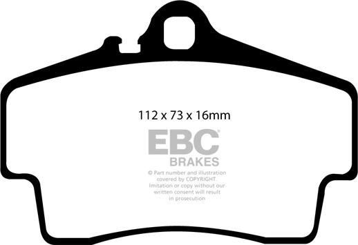 EBC Brakes DP21208 - Bremžu uzliku kompl., Disku bremzes adetalas.lv