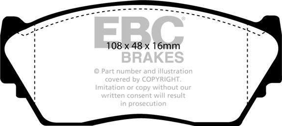 EBC Brakes DP2892 - Bremžu uzliku kompl., Disku bremzes adetalas.lv