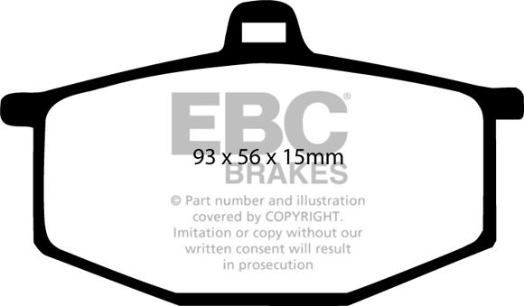 EBC Brakes DP284 - Bremžu uzliku kompl., Disku bremzes adetalas.lv