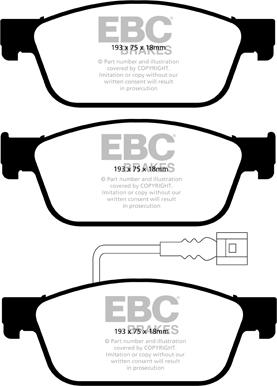 EBC Brakes DP22096 - Bremžu uzliku kompl., Disku bremzes adetalas.lv