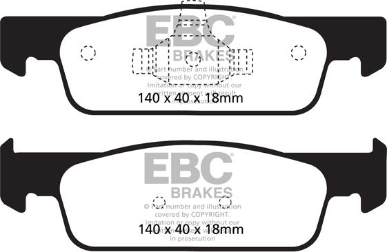 EBC Brakes DP22146 - Bremžu uzliku kompl., Disku bremzes adetalas.lv