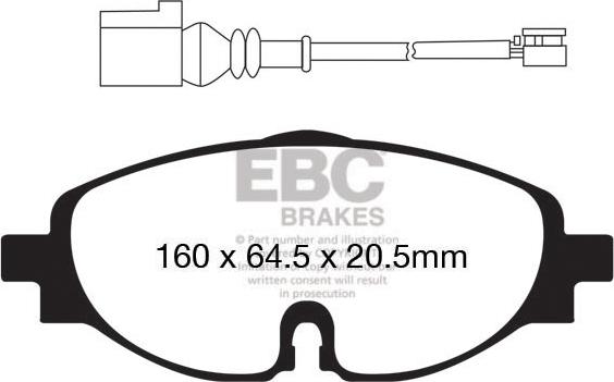 EBC Brakes DPX2150 - Bremžu uzliku kompl., Disku bremzes adetalas.lv