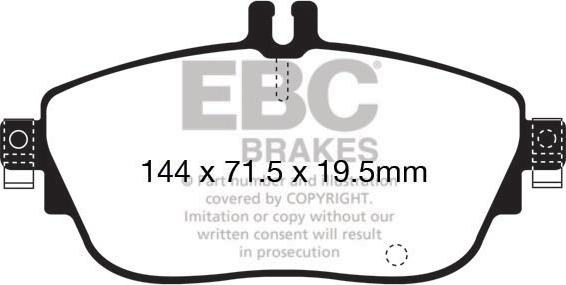 EBC Brakes DP22165 - Bremžu uzliku kompl., Disku bremzes adetalas.lv