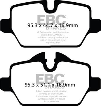 EBC Brakes DP22102 - Bremžu uzliku kompl., Disku bremzes adetalas.lv