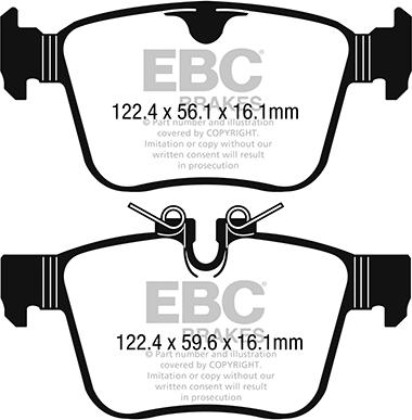 EBC Brakes DP22246 - Bremžu uzliku kompl., Disku bremzes adetalas.lv