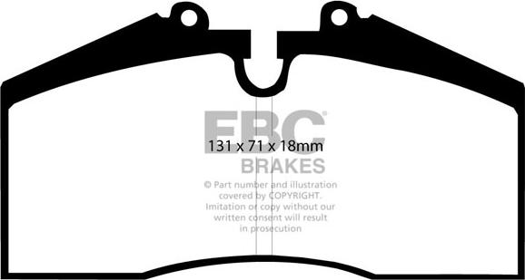 EBC Brakes DP5767NDX - Bremžu uzliku kompl., Disku bremzes adetalas.lv