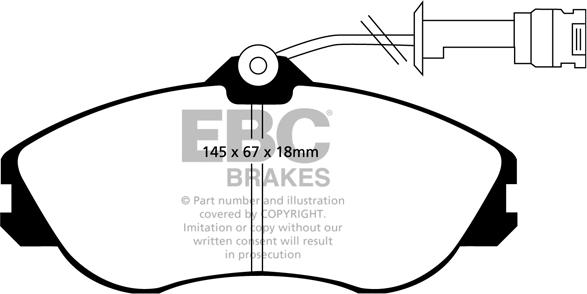 EBC Brakes DP2711 - Bremžu uzliku kompl., Disku bremzes adetalas.lv