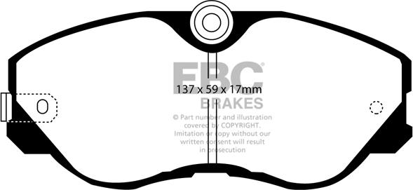 EBC Brakes DP2736 - Bremžu uzliku kompl., Disku bremzes adetalas.lv