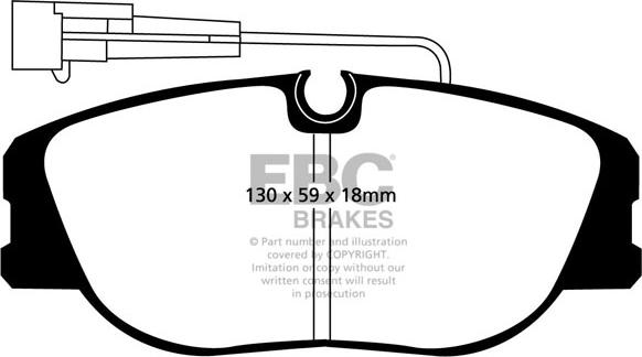 EBC Brakes DP4733R - Bremžu uzliku kompl., Disku bremzes adetalas.lv