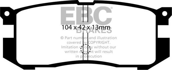 EBC Brakes DP739 - Bremžu uzliku kompl., Disku bremzes adetalas.lv