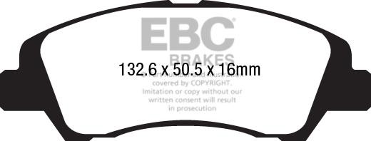 EBC Brakes DPX2218 - Bremžu uzliku kompl., Disku bremzes adetalas.lv