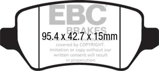 EBC Brakes DPX2233 - Bremžu uzliku kompl., Disku bremzes adetalas.lv