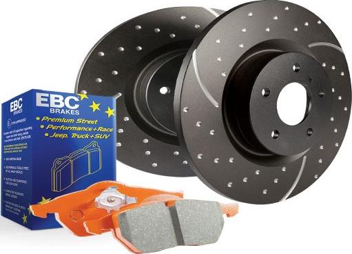 EBC Brakes PD15KF507 - Augstas veiktspējas bremžu komplekts adetalas.lv