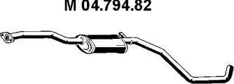 Eberspächer 04.794.82 - Vidējais izpl. gāzu trokšņa slāpētājs adetalas.lv