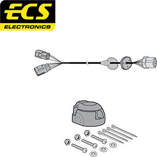 ECS LR01413U - Elektrokomplekts, Piekabes aprīkojums adetalas.lv