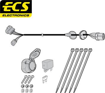 ECS LR01213U - Elektrokomplekts, Piekabes aprīkojums adetalas.lv