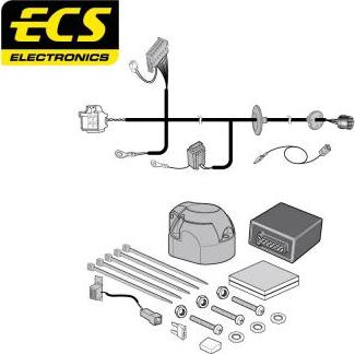 ECS LR02607MU - Elektrokomplekts, Piekabes aprīkojums adetalas.lv