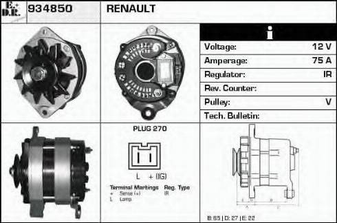 EDR 934850 - Ģenerators adetalas.lv