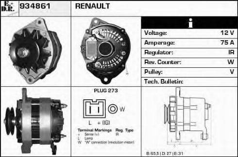 EDR 934861 - Ģenerators adetalas.lv