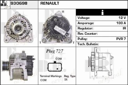 EDR 930698 - Ģenerators adetalas.lv