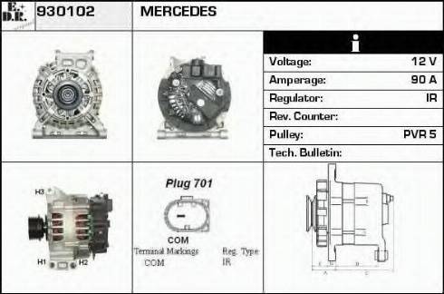 EDR 930102 - Ģenerators adetalas.lv