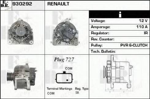 EDR 930292 - Ģenerators adetalas.lv