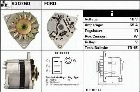 EDR 930760 - Ģenerators adetalas.lv