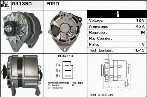 EDR 931380 - Ģenerators adetalas.lv