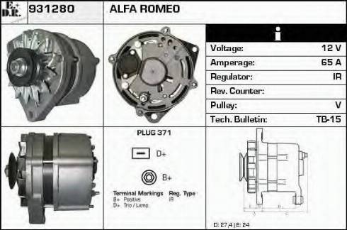 EDR 931280 - Ģenerators adetalas.lv