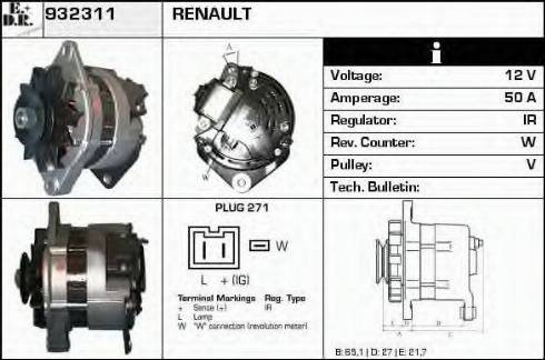 EDR 932311 - Ģenerators adetalas.lv