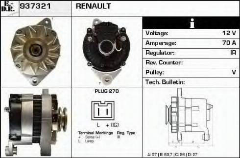 EDR 937321 - Ģenerators adetalas.lv