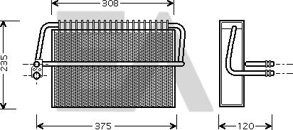 EACLIMA 43B50008 - Iztvaikotājs, Gaisa kondicionēšanas sistēma adetalas.lv