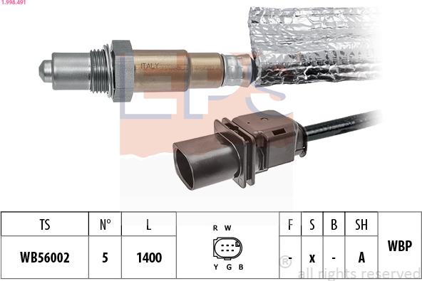 EPS 1.998.491 - Lambda zonde adetalas.lv