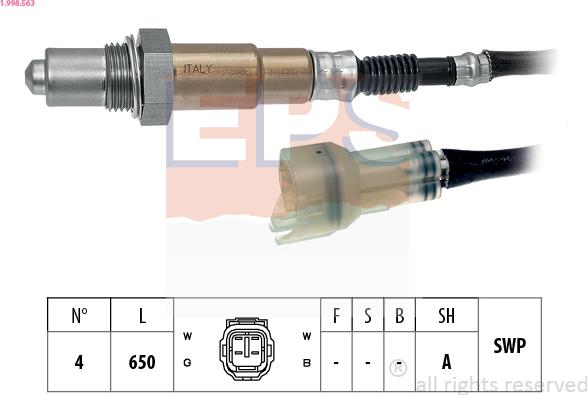 EPS 1.998.563 - Lambda zonde adetalas.lv