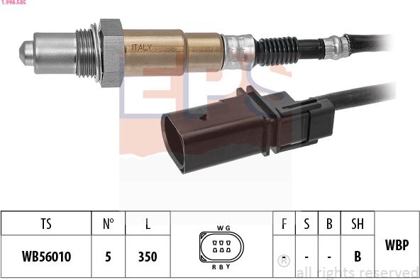 EPS 1.998.585 - Lambda zonde adetalas.lv