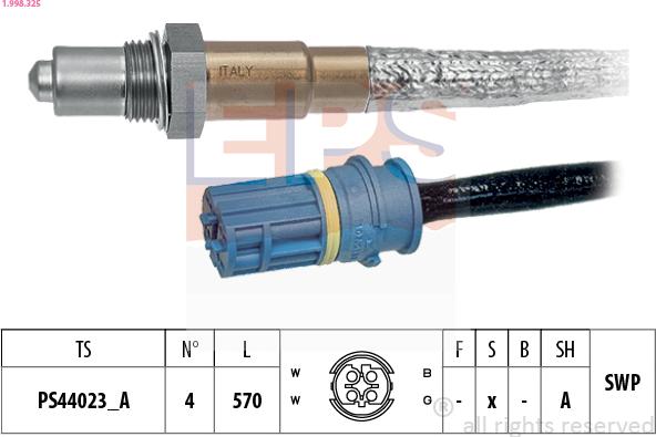 EPS 1.998.325 - Lambda zonde adetalas.lv