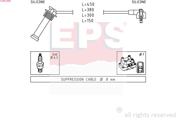 EPS 1.501.630 - Augstsprieguma vadu komplekts adetalas.lv