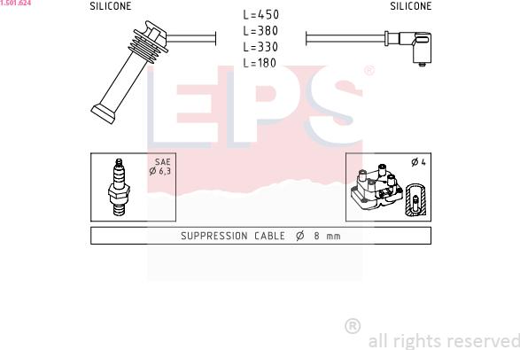 EPS 1.501.624 - Augstsprieguma vadu komplekts adetalas.lv